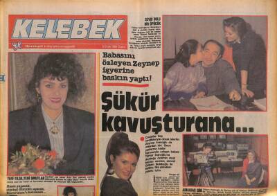 Hürriyet Gazetesi Kelebek Eki 8 Ocak 1988 - Zeynep İnanoğlu da Gülşen Bubikoğlu İle Birlikte Film Şirketinin Yolunu Tuttu GZ93931 - 1
