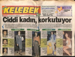 Hürriyet Gazetesi Kelebek Eki 8 Ocak 1990 - Türkan Şoray Cildini Soda İle Temizliyor GZ63514 - 1