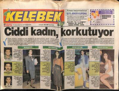Hürriyet Gazetesi Kelebek Eki 8 Ocak 1990 - Türkan Şoray Cildini Soda İle Temizliyor GZ63514 - 1