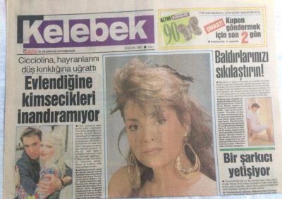 Hürriyet Gazetesi Kelebek Eki 8 Ocak 1991 - Aydan Şener Televizyon Kaymağını Yiyecek GZ21622 - 1