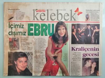 Hürriyet Gazetesi Kelebek Eki 8 Ocak 1999 Beyaza En Kral Konuk -GZ14823 - 1