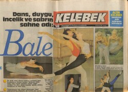 Hürriyet Gazetesi Kelebek Eki 8 Şubat 1987 - Sabrın Sahne Adı Bale GZ63581 - 2