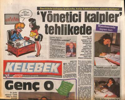 Hürriyet Gazetesi Kelebek Eki 8 Şubat 1989 - Kan Damlaları nın Başrolünde Oya Aydoğan GZ90785 - 1