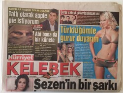 Hürriyet Gazetesi Kelebek Eki 8 Şubat 2006 - Loannnis Karalis Sezen Aksunun Dillerden Düşmeyen Adı Bende Şarkısının Kendi Bestesi Olduğunu Söylüyor GZ16907 - 2