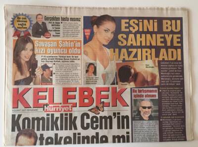 Hürriyet Gazetesi Kelebek Eki 8 Şubat 2007 - Şahan Gökbakarla Söyleşi Herkesin Bir Dönemi Var Cem, Sakin Ol GZ10954 - 2