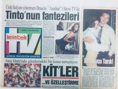 Hürriyet Gazetesi Kelebek Eki 8 Temmuz 1993 - Koruyucu Tarık Tarcan GZ40910 - 1