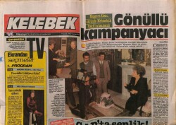 Hürriyet Gazetesi Kelebek Eki 9 Aralık 1987 - Muazzez Abacı Gönüllü Oldu GZ63604 - 1
