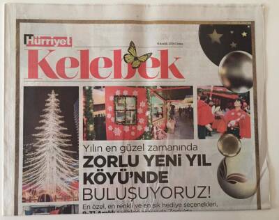 Hürriyet Gazetesi Kelebek Eki 9 Aralık 2016 - Tarkandan 15 Şarkı Geliyor GZ18632 - 1