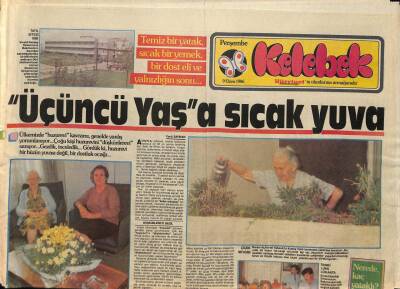Hürriyet Gazetesi Kelebek Eki 9 Ekim 1986 - Lionel Richie Bu Akşam 2.Kanalda - Sonbahar Turistlerine Deri Defilesi... GZ92074 - 1