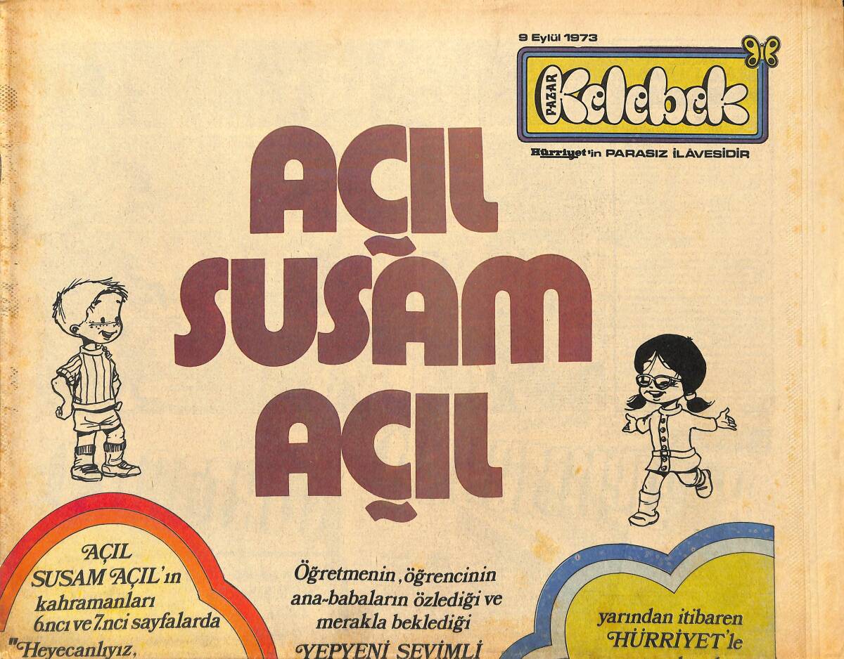 Hürriyet Gazetesi Kelebek Eki 9 Eylül 1973 - Brigitte Bardot'un Son Evliliği, Gina Lollobrigida'yı Oğlu, Ursula Andress'i Ümitsiz Aşkı Uslandırdı GZ147383 - 1