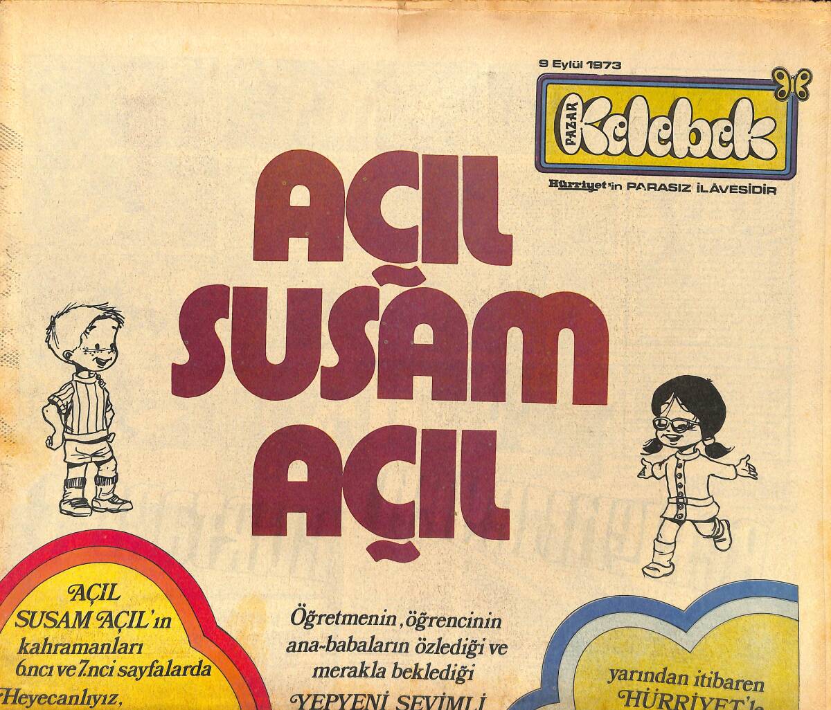 Hürriyet Gazetesi Kelebek Eki 9 Eylül 1973 - Brigitte Bardot'un Son Evliliği GZ147355 - 1