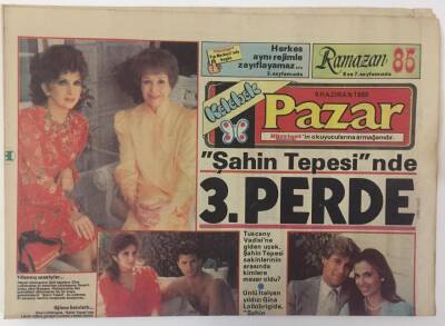 Hürriyet Gazetesi Kelebek Eki 9 Haziran 1985 - Şahin Tepesinde 3. Perde GZ16799 - 2