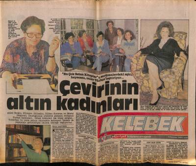 Hürriyet Gazetesi Kelebek Eki 9 Haziran 1989 - Çevirin Altın Kadınları GZ63859 - 1