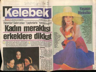 Hürriyet Gazetesi Kelebek Eki 9 Kasım 1990 - Kadın Meraklısı Erkeklere Dikkat GZ75695 - 1