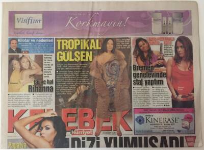 Hürriyet Gazetesi Kelebek Eki 9 Kasım 2007 - Kadir İnanır Kuzey Rüzgarı Adli Diziden Ayrılma Kararı Aldı GZ18819 - 1
