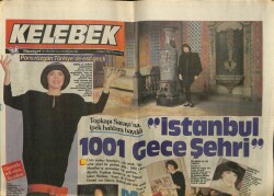 Hürriyet Gazetesi Kelebek Eki 9 Mart 1987 - İstanbul 1001 Gece Şehri GZ61942 - 1