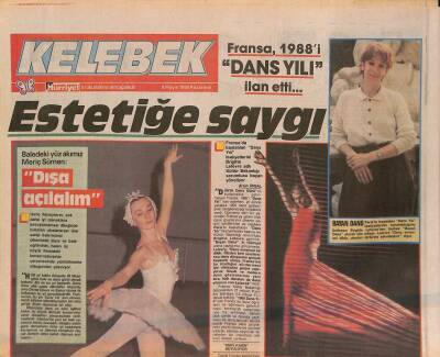 Hürriyet Gazetesi Kelebek Eki 9 Mayıs 1988 - Lizin Kölesi - Avni Dilligil Tiyatro Ödülünü Aynı Oyundaki Rolleriyle Paylaştılar GZ126346 - 1