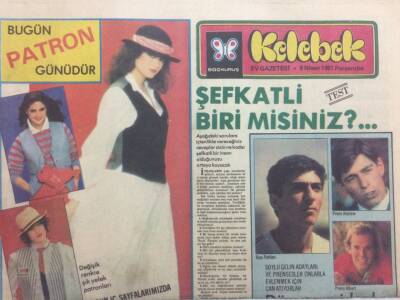 Hürriyet Gazetesi Kelebek Eki 9 Nisan 1981 - Test,Şefkatli Birimi siniz ? GZ35586 - 1