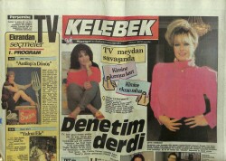 Hürriyet Gazetesi Kelebek Eki 9 Nisan 1987 - Emel Sayın - Nukhet Duru GZ63556 - 1
