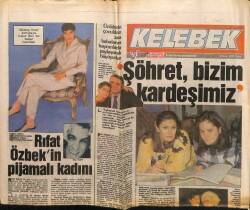 Hürriyet Gazetesi Kelebek Eki 9 Nisan 1989 - Rıfat Özbekin Pijamalı Kadını GZ61921 - 1