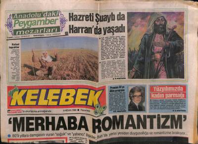 Hürriyet Gazetesi Kelebek Eki 9 Nisan 1990 - Tanju Çolak Hülya Avşar Muamma Yüzük GZ63601 - 2