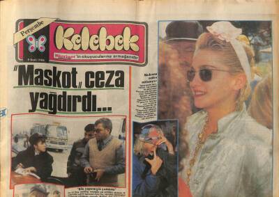 Hürriyet Gazetesi Kelebek Eki 9 Ocak 1986 - Madonna Neden Saklanıyor ? GZ113611 - 1