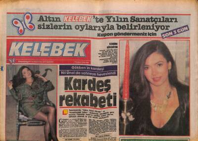 Hürriyet Gazetesi Kelebek Eki 9 Şubat 1988 - Gökbenin Kardeşi Nil Ünal da Sahneye Heveslendi GZ93914 - 1