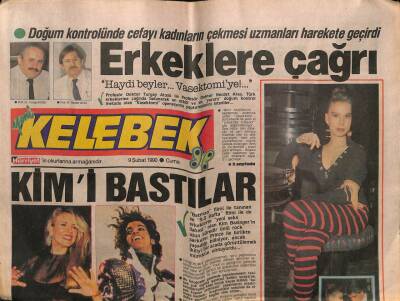 Hürriyet Gazetesi Kelebek Eki 9 Şubat 1990 - Aslıhan Tukel Yeşilçam da Aranan İsim GZ63418 - 2