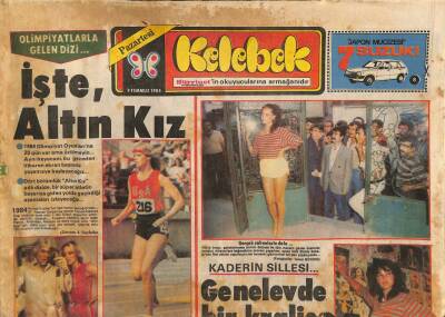Hürriyet Gazetesi Kelebek Eki 9 Temmuz 1984 - Tanju Okandan Alkolsüz Şiirler GZ114180 - 1