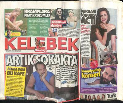 Hürriyet Gazetesi Kelebek Eki 9 Temmuz 2015 - Arda Kural Artık Sokakta - Berkaydan Şampiyonluk Konseri GZ124816 - 1