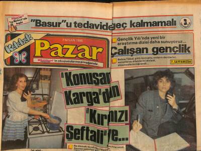 Hürriyet Gazetesi Kelebek Pazar Eki 7 Nisan 1985 - Akdenizin Mavi Sularında 3400 Yıldır Uyuyan Gemi GZ113625 - 1