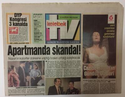 Hürriyet Gazetesi Kelebek TV Eki 13 Haziran 1993 - 7Den 77ye Dünya Turuna Devam Ediyor GZ20003 - 1