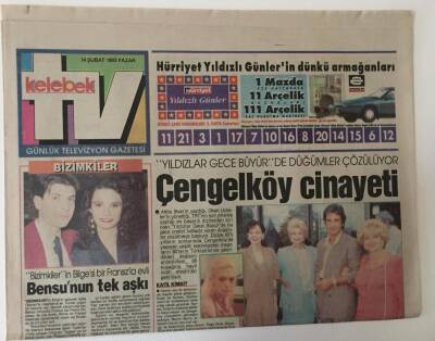 Hürriyet Gazetesi Kelebek TV Eki 14 Şubat 1993 - TRTde Yanlış Sürüyor GZ13578 - 1