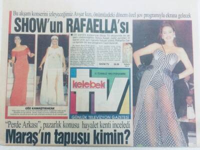 Hürriyet Gazetesi Kelebek Tv Eki 15 Temmuz 1993 - Maraşın Tapusu Kimin? GZ40454 - 1