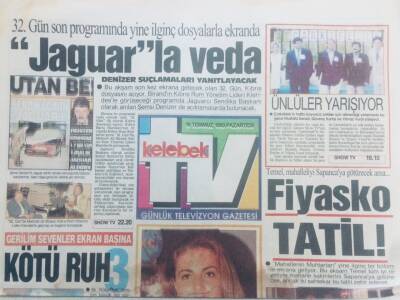 Hürriyet Gazetesi Kelebek Tv Eki 19 Temmuz 1993 - TRT Orana Hazırlanıyor GZ40457 - 1