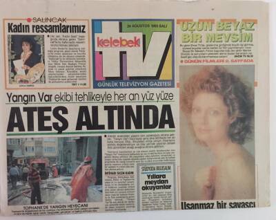 Hürriyet Gazetesi Kelebek TV Eki 24 Ağustos 1993 - Yıldız Kenter, Müşfik Kenter Ve Şükran Güngör Yaz Evi Filminde Trt ye Yeni Dizi Çekiyor GZ18402 - 1