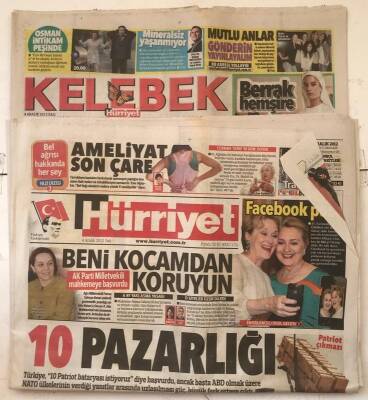 Hürriyet Gazetesi Kelebek Ve Pazar Eki İle 4 Aralık 2012 - Aşk Uğruna 4 Kişi Öldü GZ7266 - 1