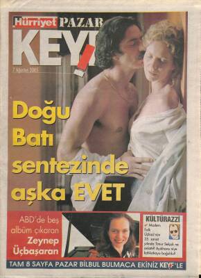 Hürriyet Gazetesi Keyif Eki 7 Ağustos 2005 - ABDde Beş Albüm Çıkaran Zeynep Üçbaşaran GZ76431 - 1