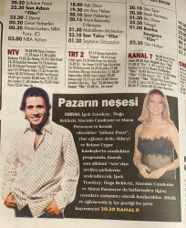 Hürriyet Gazetesi Keyif Eki 7 Nisan 2002 - Pazarın Neşesi * Emrah - İpek Tenolcay - Sinemis Candemir GZ76456 - 2
