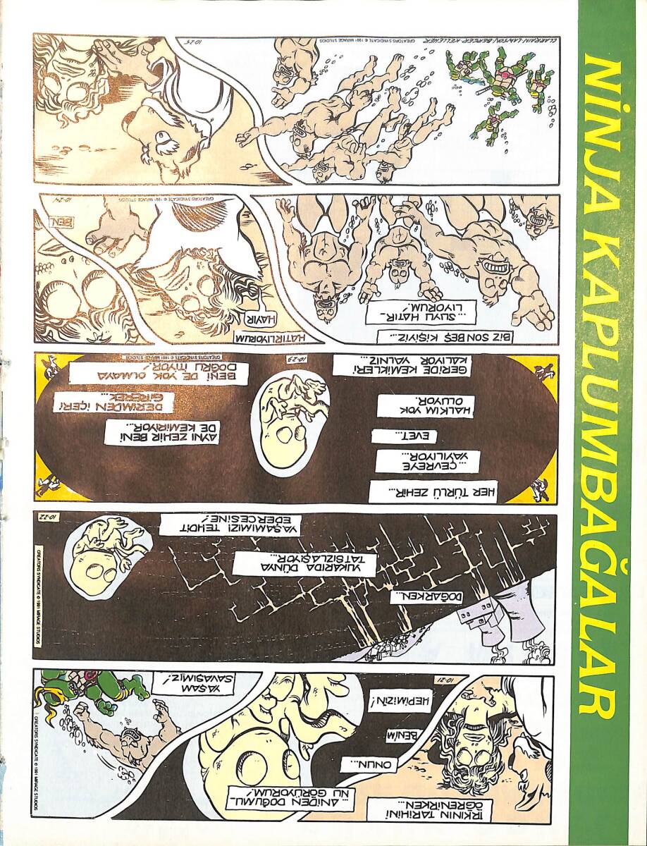 Hürriyet Gazetesi Magazin Dergisi 24-30 Kasım 1991 - Ninja Kaplumbağalar - Guns N' Roses - Türkan Şoray - Bulmaca NDR87834 - 2