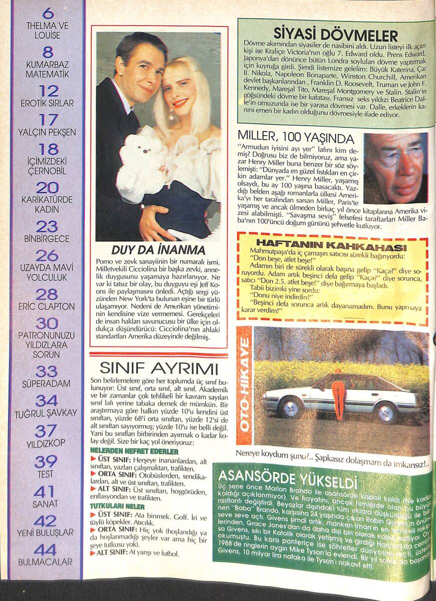 Hürriyet Gazetesi Magazin Dergisi 15-21 Aralık 1991 - Ninja Kaplumbağalar - Deniz Pulaş - Susan Sarandon - Geena Davis -Eric Clapton NDR87831 - 1