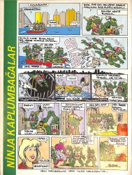 Hürriyet Gazetesi Magazin Dergisi 15-21 Aralık 1991 - Ninja Kaplumbağalar - Deniz Pulaş - Susan Sarandon - Geena Davis -Eric Clapton NDR87831 - 2