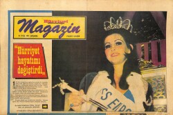 Hürriyet Gazetesi Magazin Eki 29 Eylül 1971 - Filiz Vural Tacı Ve Asasıyla Tahtında - Fenerbahçe 19712 Fenerbahçe Oyuncu Kadrosu GZ127367 - 1