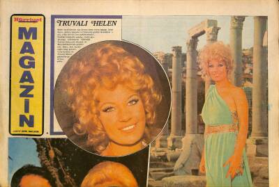 Hürriyet Gazetesi Magazin Eki 3 Kasım 1971 - İki Yıl İçinde Zirveye Ulaşan Sanatçı Emel Sayın , Sinemada Aranan Yıldız Oldu GZ12518 - 1
