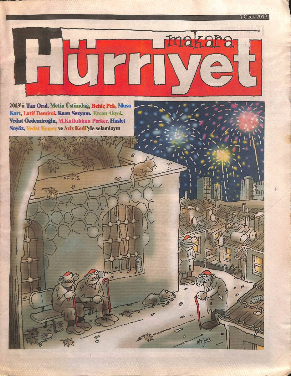 Hürriyet Gazetesi Makara Eki 1 Ocak 2013 GZ158619 - 1