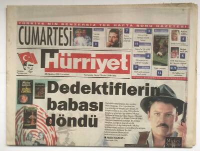 Hürriyet Gazetesi Migroskop Eki İle 26 Ağustos 2000 - Dedektiflerin Babası Döndü GZ2540 - 2