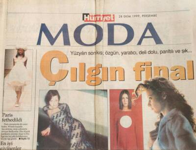 Hürriyet Gazetesi Moda Eki 28 Ekim 1999- Kime Estetik Yapılır GZ45078 - 1