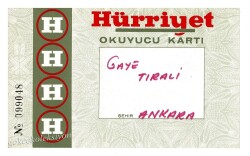 Hürriyet Gazetesi Okuyucu Kartı EFM702 - 1
