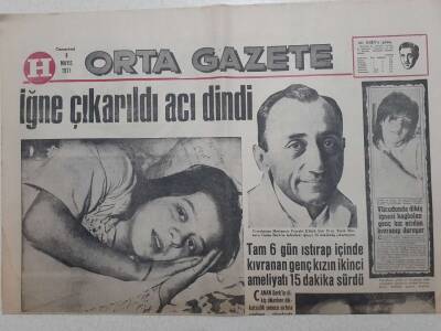Hürriyet Gazetesi Orta Eki - 8 Mayıs 1971 - Hümeyra Pariste Sanatını Yürütüyor GZ112775 - 1