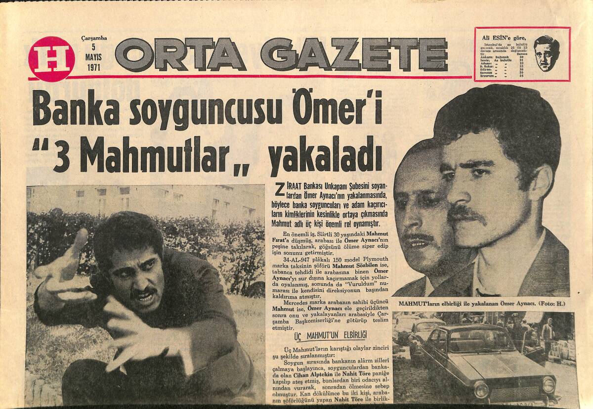 Hürriyet Gazetesi Orta Gazete Eki 5 Mayıs 1971 - İngilizler Türk Usulü Giyinecek GZ158068 - 1